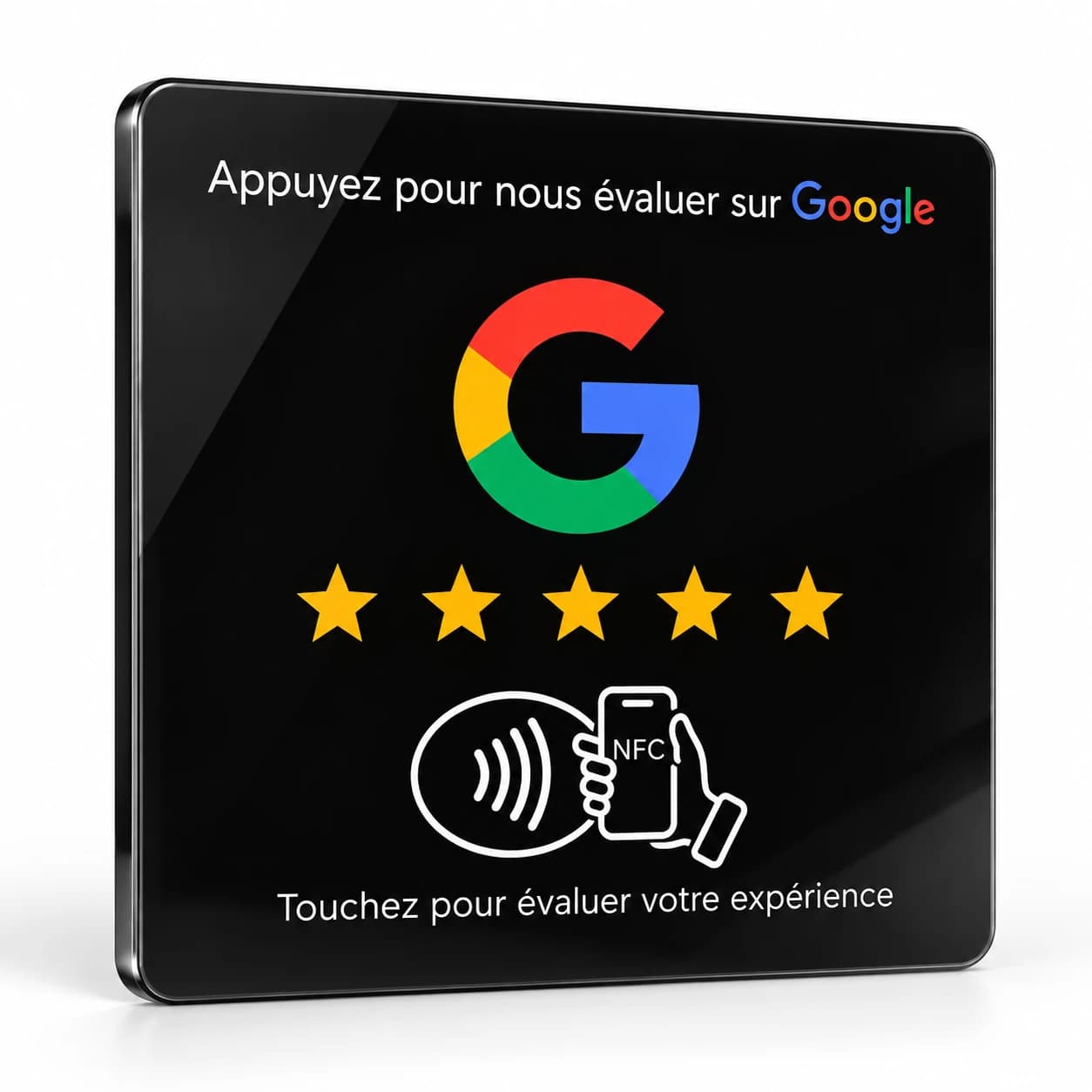 Plaque NFC Avis Google